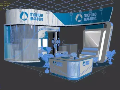 Exhibition - Area - 9X6-3DMAX2009-082 3D model