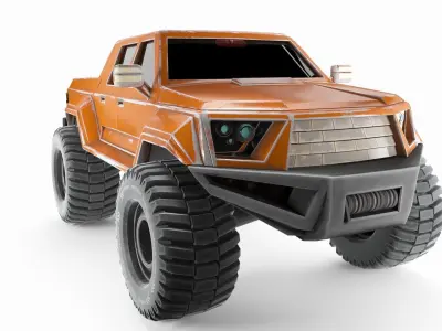 Game Ready Car Low-poly 3D model