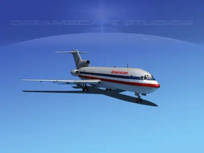 Boeing 727-200 American Airlines 2 3D model