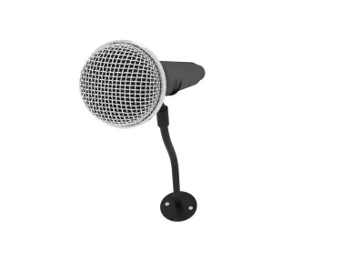 mic 3d model microphone 3D model