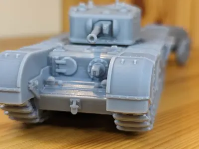 Churchill Crocodile with trailer - UK - WW2 and Korean War 3D print model