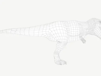 Tyrannosaurus Rex Low-poly 3D model 10