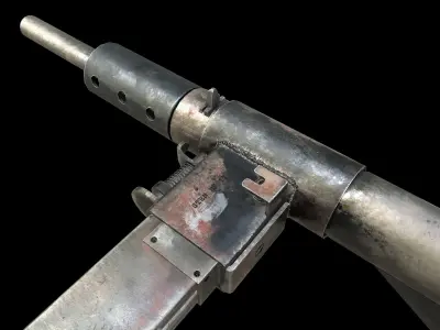 Sten Mk II Low-poly 3D model