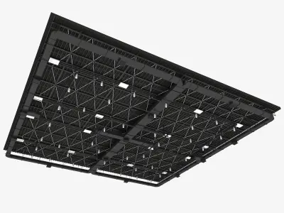 Ceiling Ventilation Pipes 7 3D model