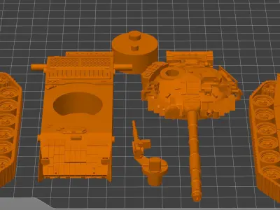 T-72 M4 CZ ready to print  3D print model