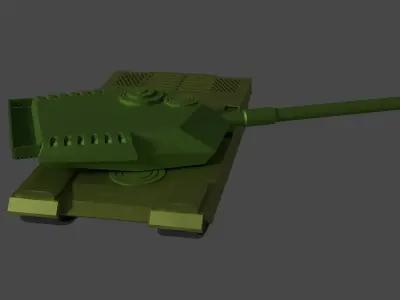 ally tank 1 Low-poly 3D model