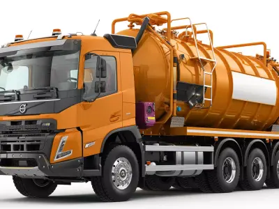 VOLVO FMX 8X4 Vacuum Truck 3D model