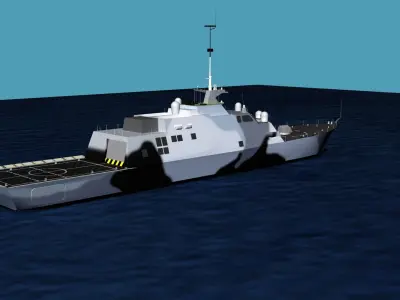 Freedom Class Blk 1 LCS-3 USS Fort Worth 3D model