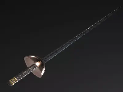 pirate sword 3D model buy