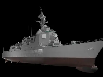 JMSDF Maya class guilded missile destroyer 3D model