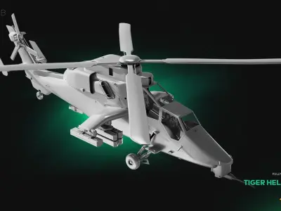 Tiger Helicopter 3D model