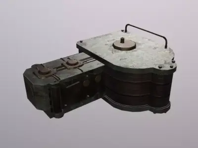 OilRig Machine Low-poly 3D model