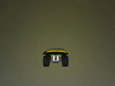 SkateBoard Low-poly 3D model 6