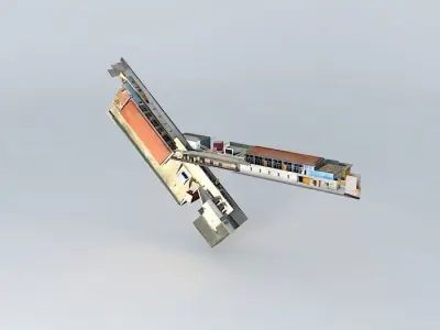 Fish Market in Santa Pola Free 3D model