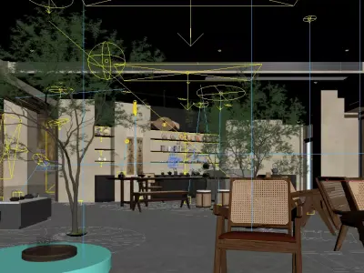 Tea Room 3D model purchase