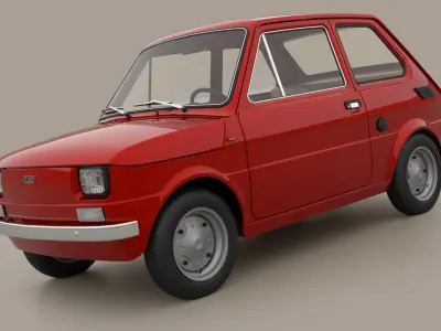 Fiat 126 1974 3D model