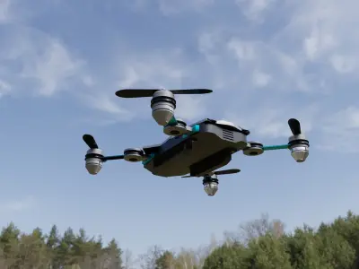Drone Quadrocopter 3D model