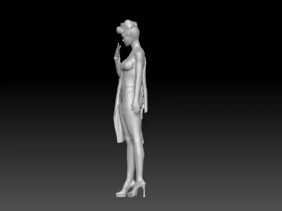 PIN UP NURSE 5 3D print model