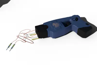 Taser Gun Low-poly 3D model