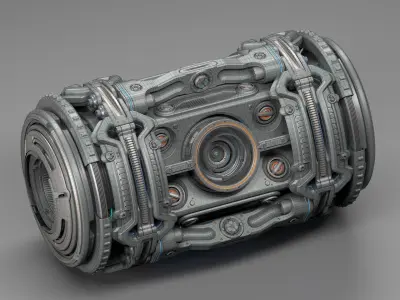 Sci-Fi Element Kitbash 6 of 6 3D model