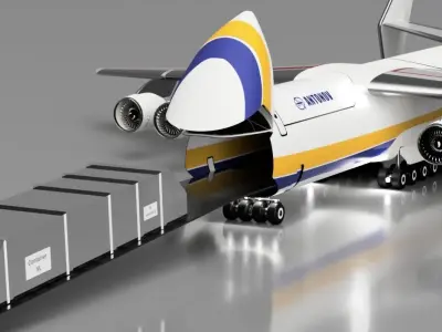 Antonov An-225 Mriya Low-poly 3D model