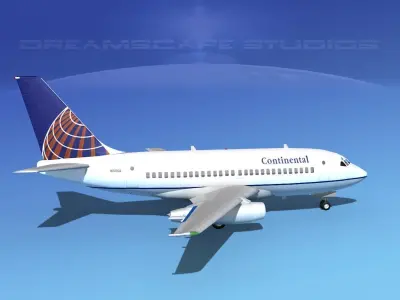Boeing 737-100 Continental 2 3D model
