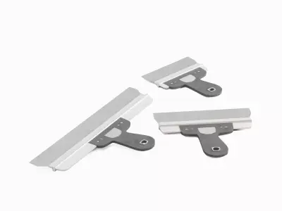 Spatula For Putty 05 Low-poly 3D model