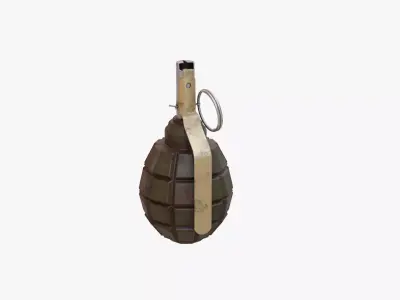 F1 Grenade Soviet Low-poly 3D model