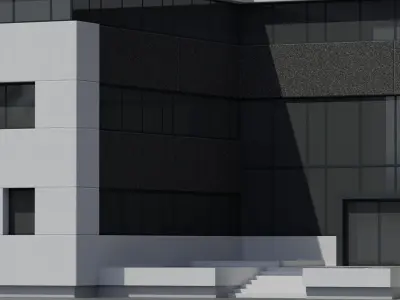Industrial building Low-poly 3D model purchase