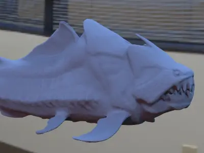 Hybrid Sea monster queen 3D 3D model
