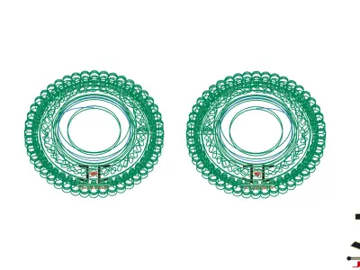 0230 - Antique Earring for Women - JCADHub 3D print model