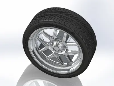 Custom wheels Ridler Style 610 for your scale model 3D print model