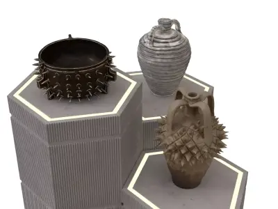 Luthen Raels gallery - Vases 1-12 scale Blackseries 3D print model