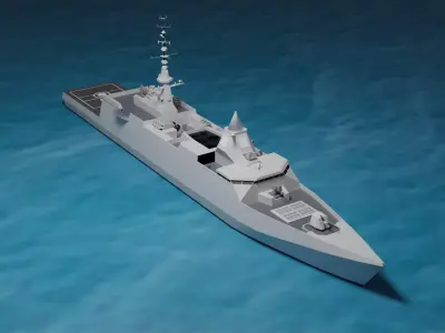 FFG-X Concept  Low-poly 3D model