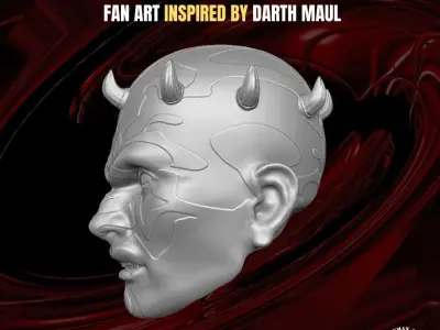Jedi Killer Head for action figures 3D print model