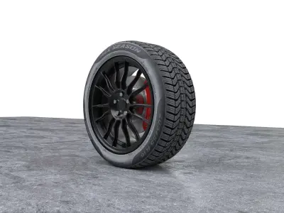 Pirelli Car Wheel 16R 3D model
