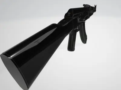 AK47-Machine Gun 3D model
