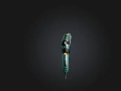Realistic Electric Drill Low-poly 3D model