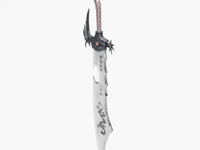 Eastern Battle Sword 3D model
