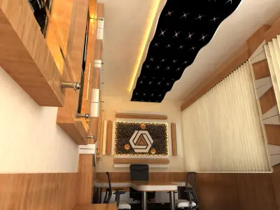 modern office interior 3D model purchase