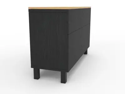Modern Chest of Drawer Low-poly 3D model purchase