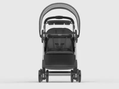 Baby stroller 3D model 3D model shop