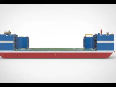 Floating dock 3 drydock 3D model