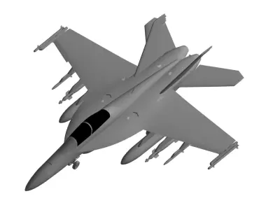 Boeing FA-18 Super Hornet 3D model purchase