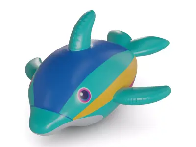 Inflatable Boat Low-poly 3D model
