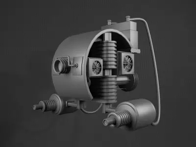 Destroyer-style space combat spacecraft - 3d Low-poly Low-poly 3D model shop