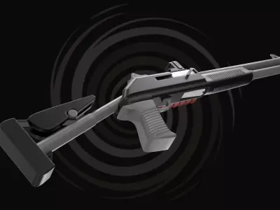 3D Model Shotgun - Combat Weapon 3D model