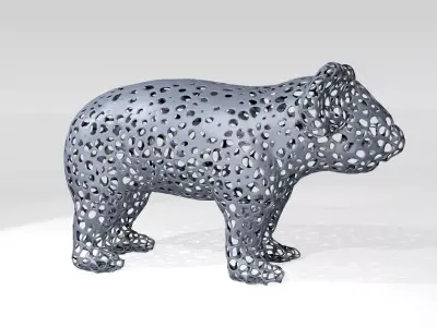 Koala Voronoi 3D model