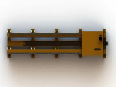 Custom Linear Transfer Shuttle 3D model