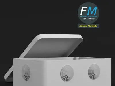 Rectangular junction box 1 3D model